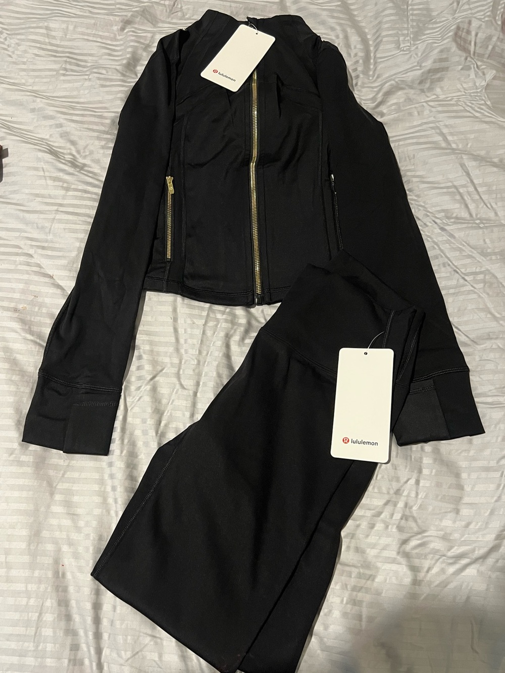 Lululemon Black Define Jacket and Leggings set